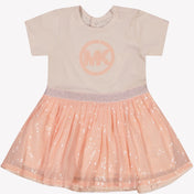 Michael Kors Baby Girls Vestido rosa claro