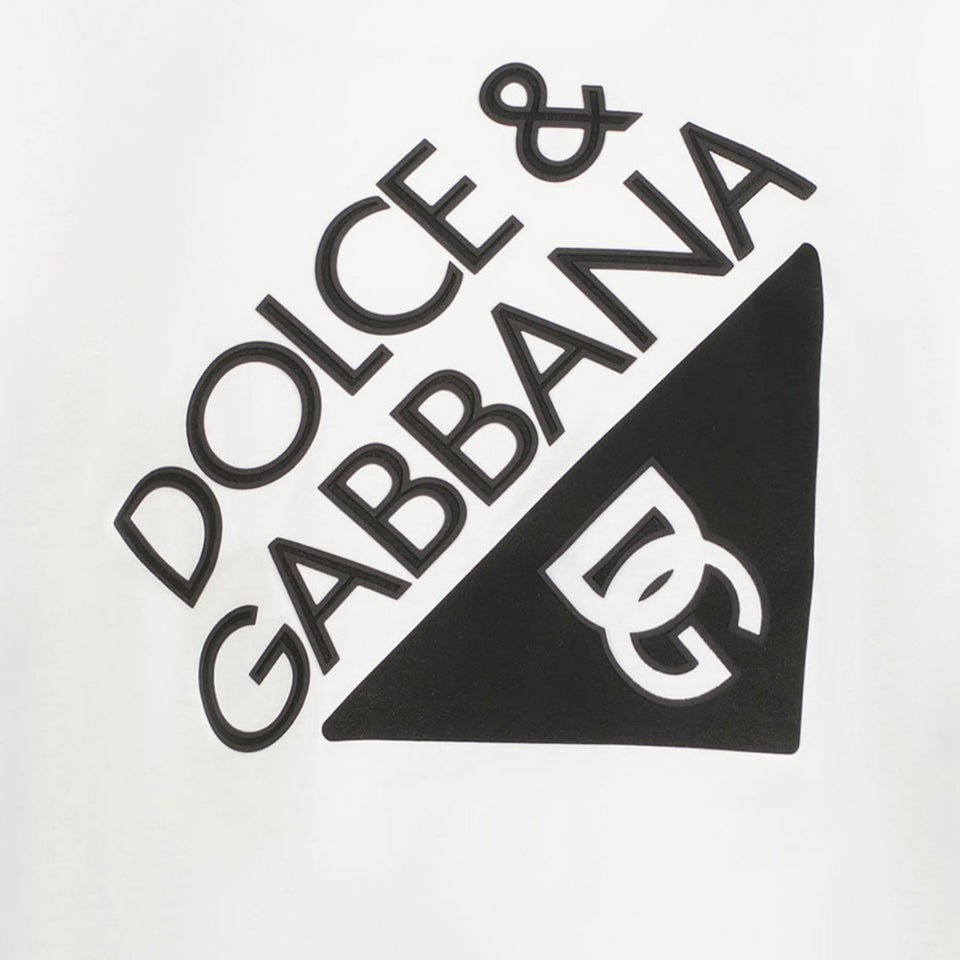 Dolce & Gabbana Niño Chicos Camiseta en Blanco