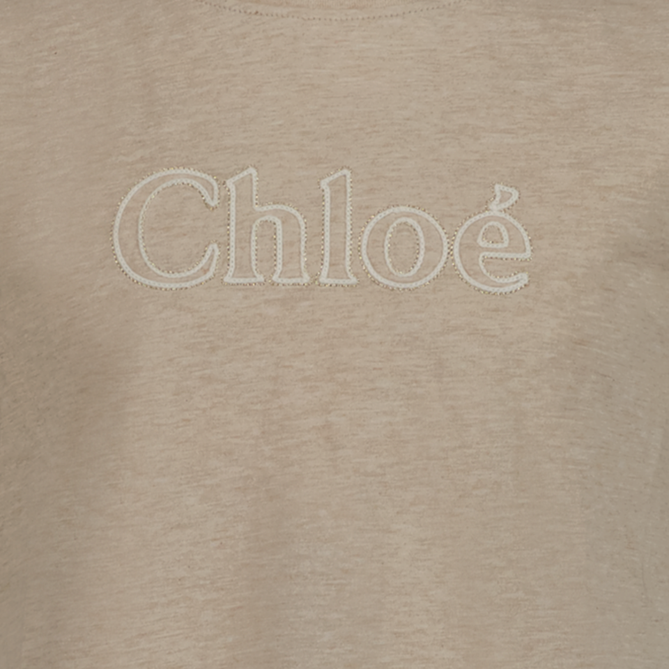 Chloe Kinder Meisjes T-Shirt Beige