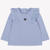 Guess Bébé Filles T-shirt Bleu Clair