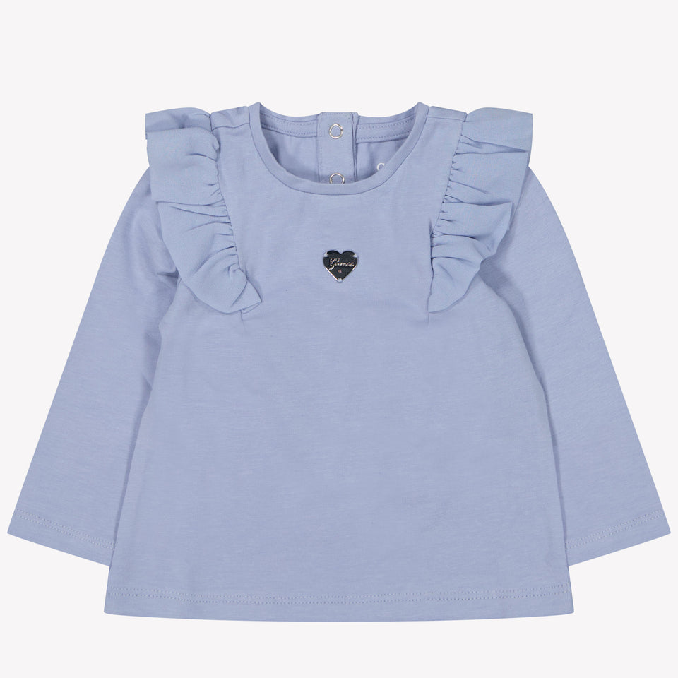 Guess Bébé Filles T-shirt Bleu Clair