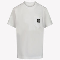 Stone Island Niño Chicos Camiseta en Blanco