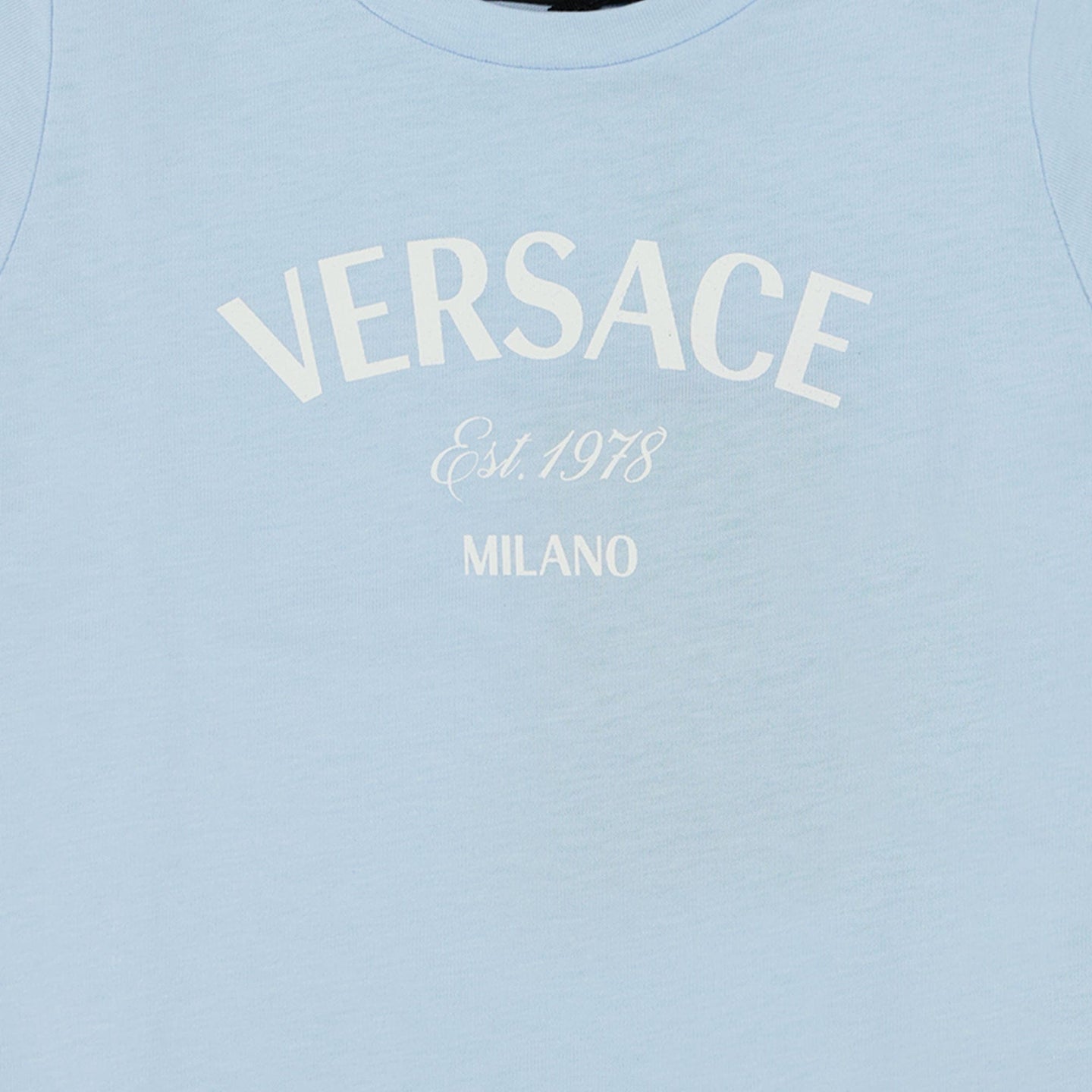 Versace Baby Unisex T-shirt Licht Blauw 3/6
