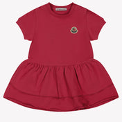 Moncler Bebé Chicas Vestido Fucsia