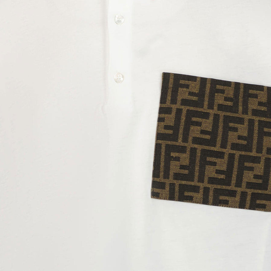 Fendi Ragazzo Ragazzi Polo Bianco