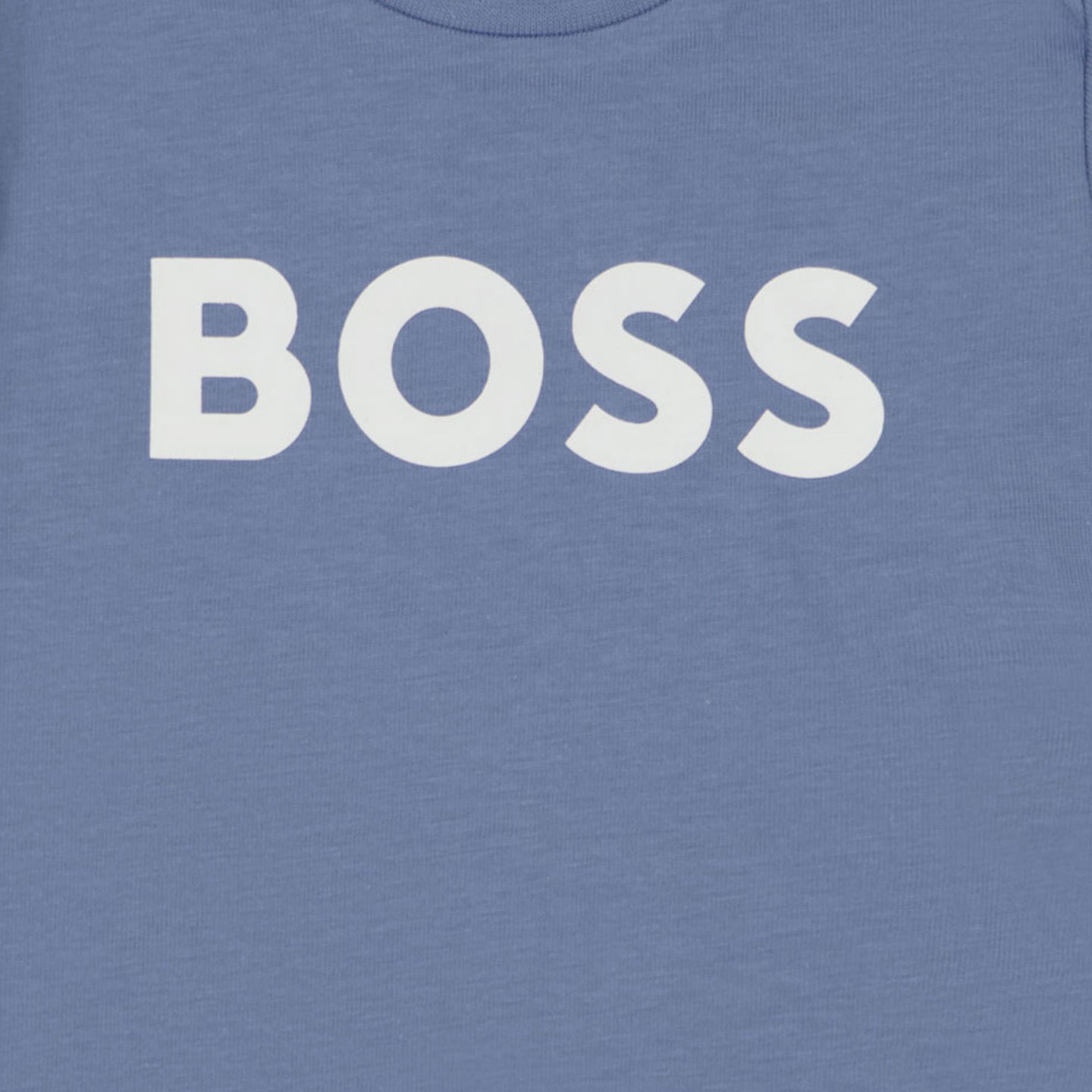 Boss Bebé Chicos Camiseta Azul Claro