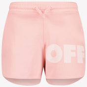 Off-White Kind Mädchen Shorts in Hellrosa