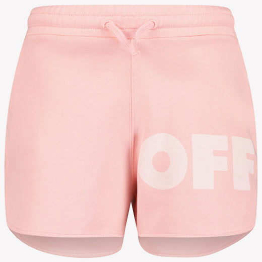 Off-White Niño Chicas Shorts tes Rosa claro