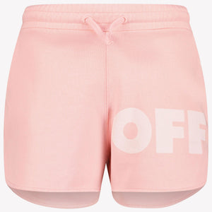 Off-White Kinder Mädchen Shorts Hellrosa