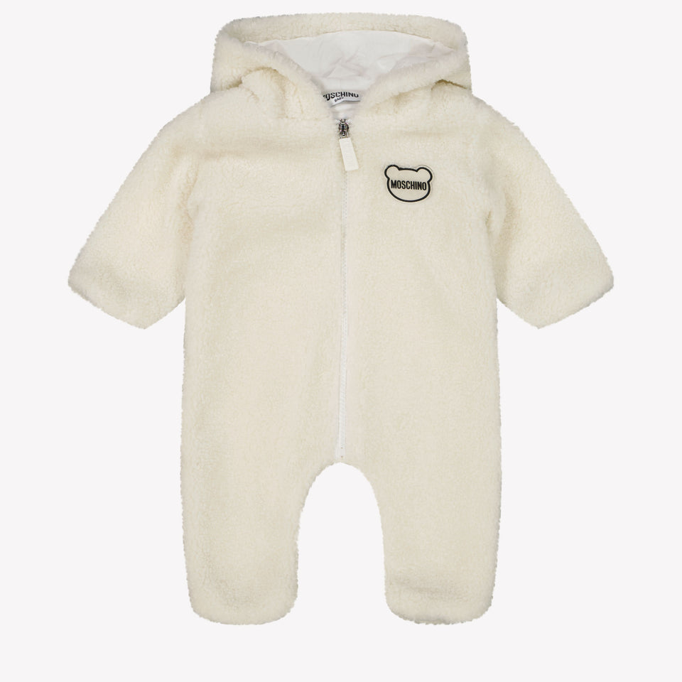 Moschino Bambino Unisex Tuta in scatola Bianco Sporco