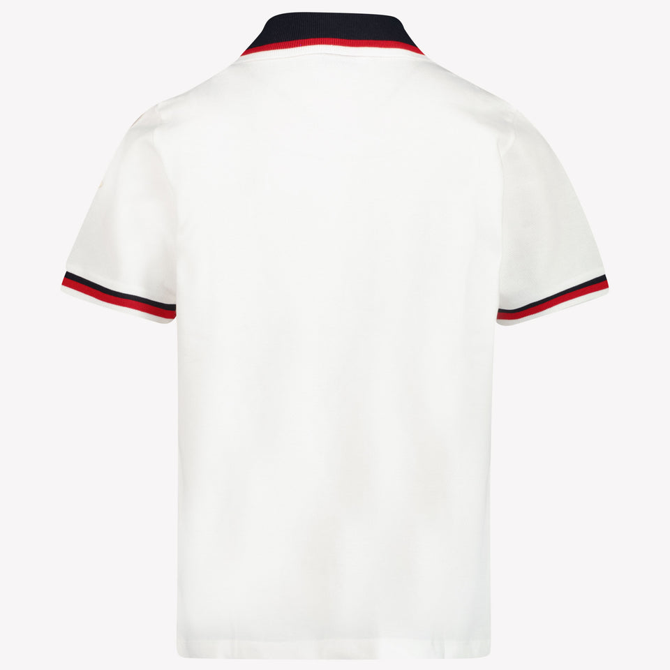 Moncler Ragazzo Ragazzi Polo Bianco