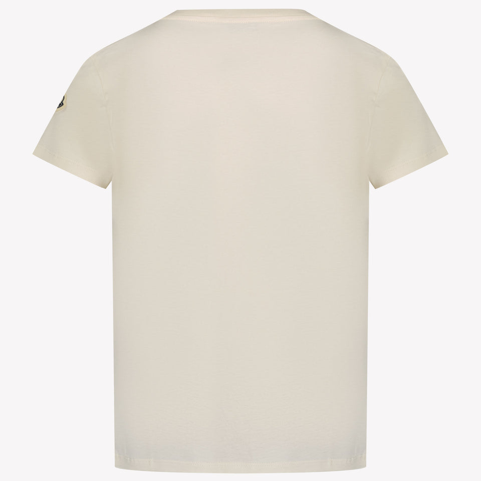 Moncler Chicas Camiseta Blanco Roto