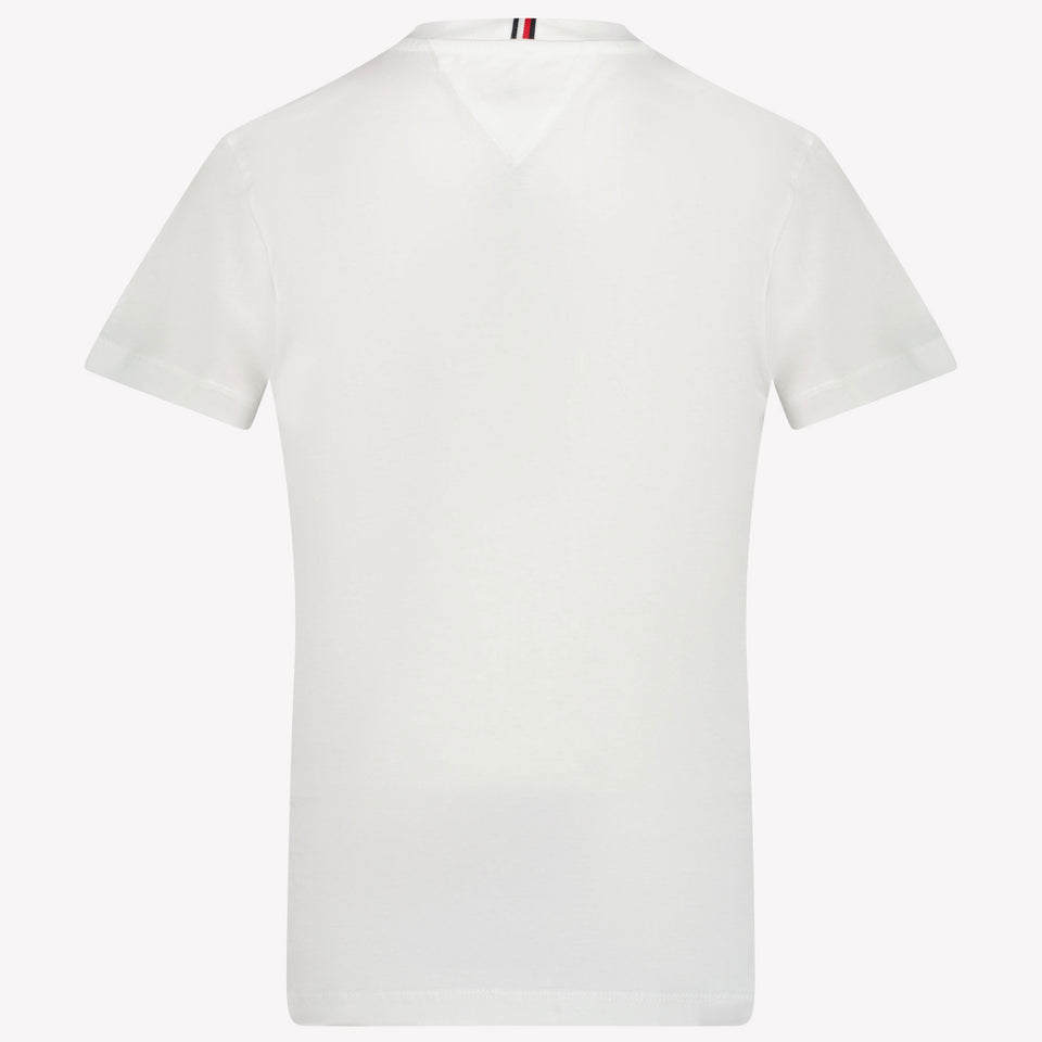 Tommy Hilfiger Niño Chicos Camiseta Blanco