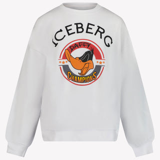 Iceberg Ragazzo Ragazzi Maglione Bianco