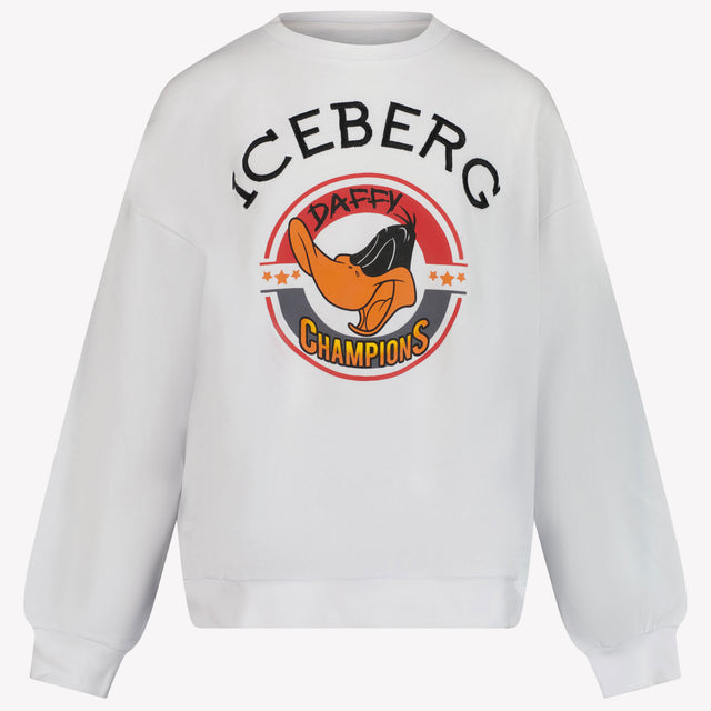 Iceberg Ragazzo Ragazzi Maglione Bianco