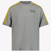 EA7 Kids Boys T-Shirt Hellgrau