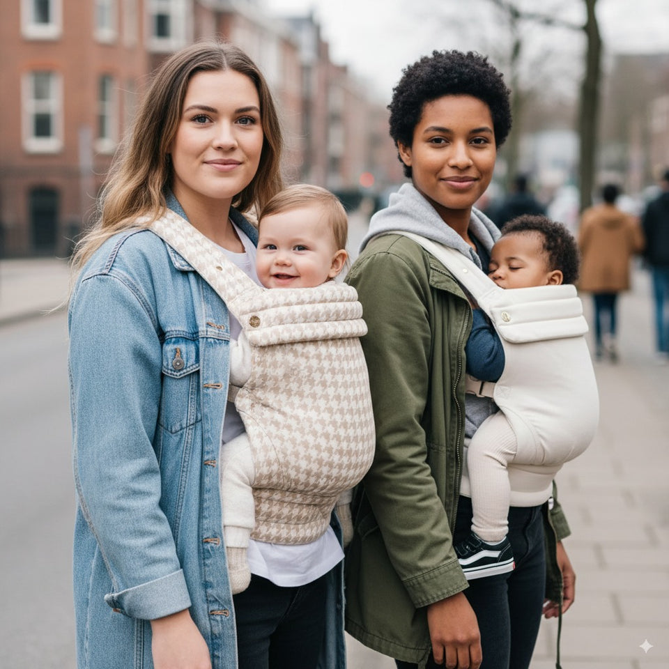 Aurén ergonomic baby carrier - comfortable, adjustable & stylish - Heritage Beige