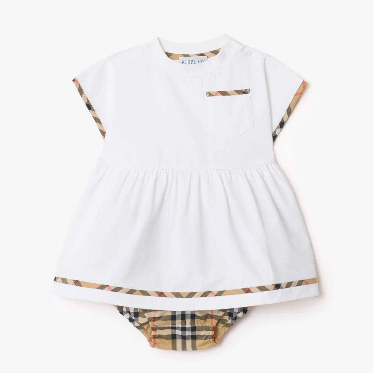 Burberry Léa bébé Filles Habillez-vous Blanc