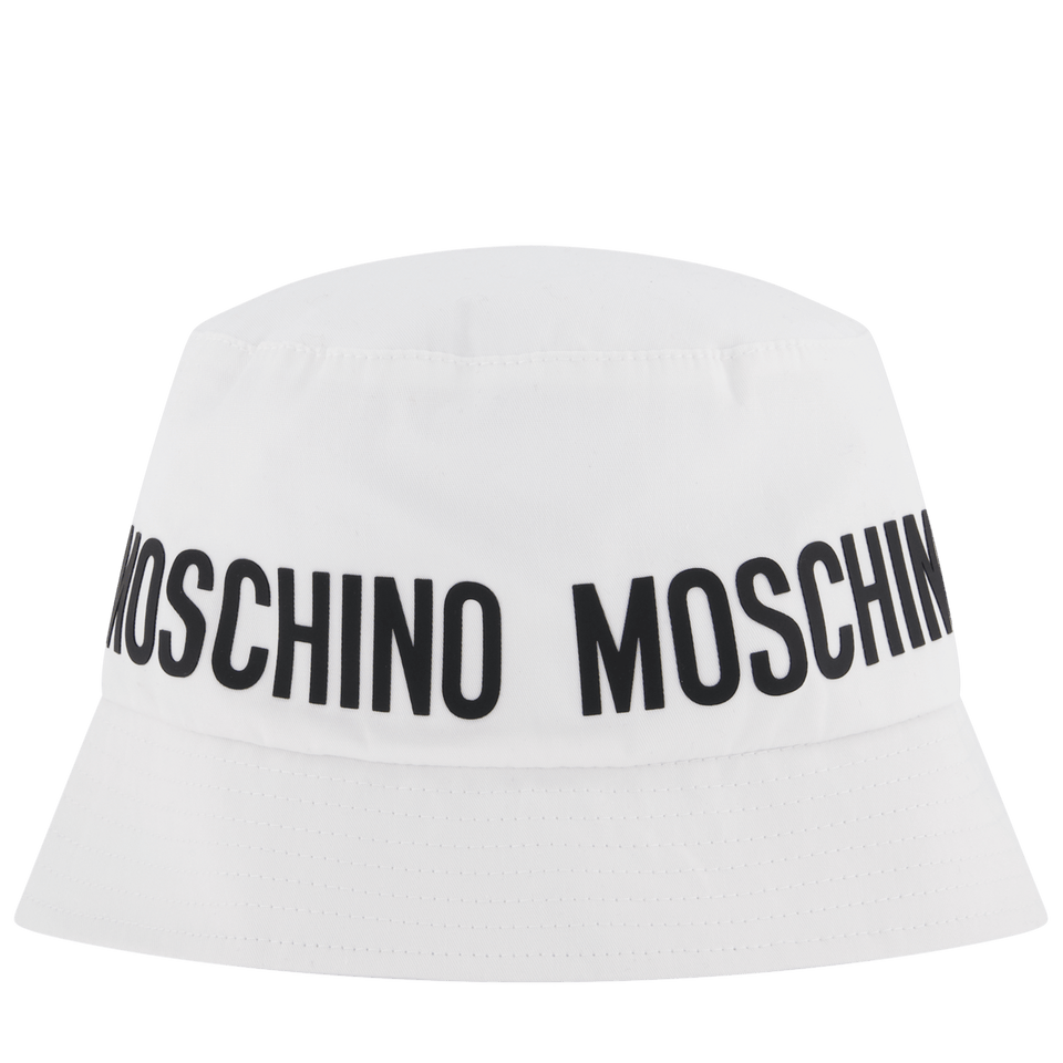 Moschino Kinder Meisjes Hoed Wit 52CM