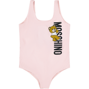 Moschino's Childre's Girls Swimwear Rosa chiaro